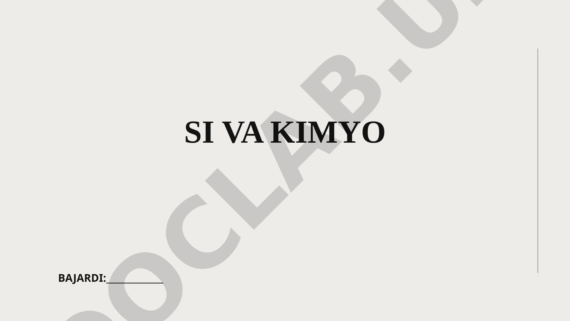 Sun'iy intellektning kimyo sohasidagi qo'llanilishi haqida