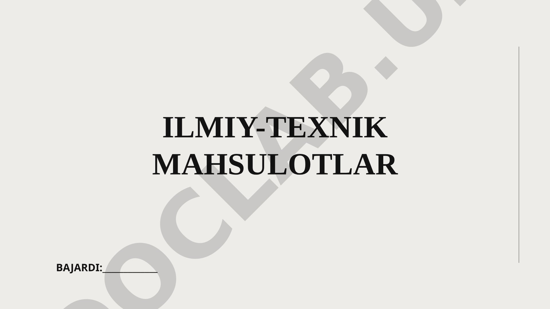 Ilmiy-texnik mahsulotlar bozori, uning tushunchasi va zamonaviy ahamiyati