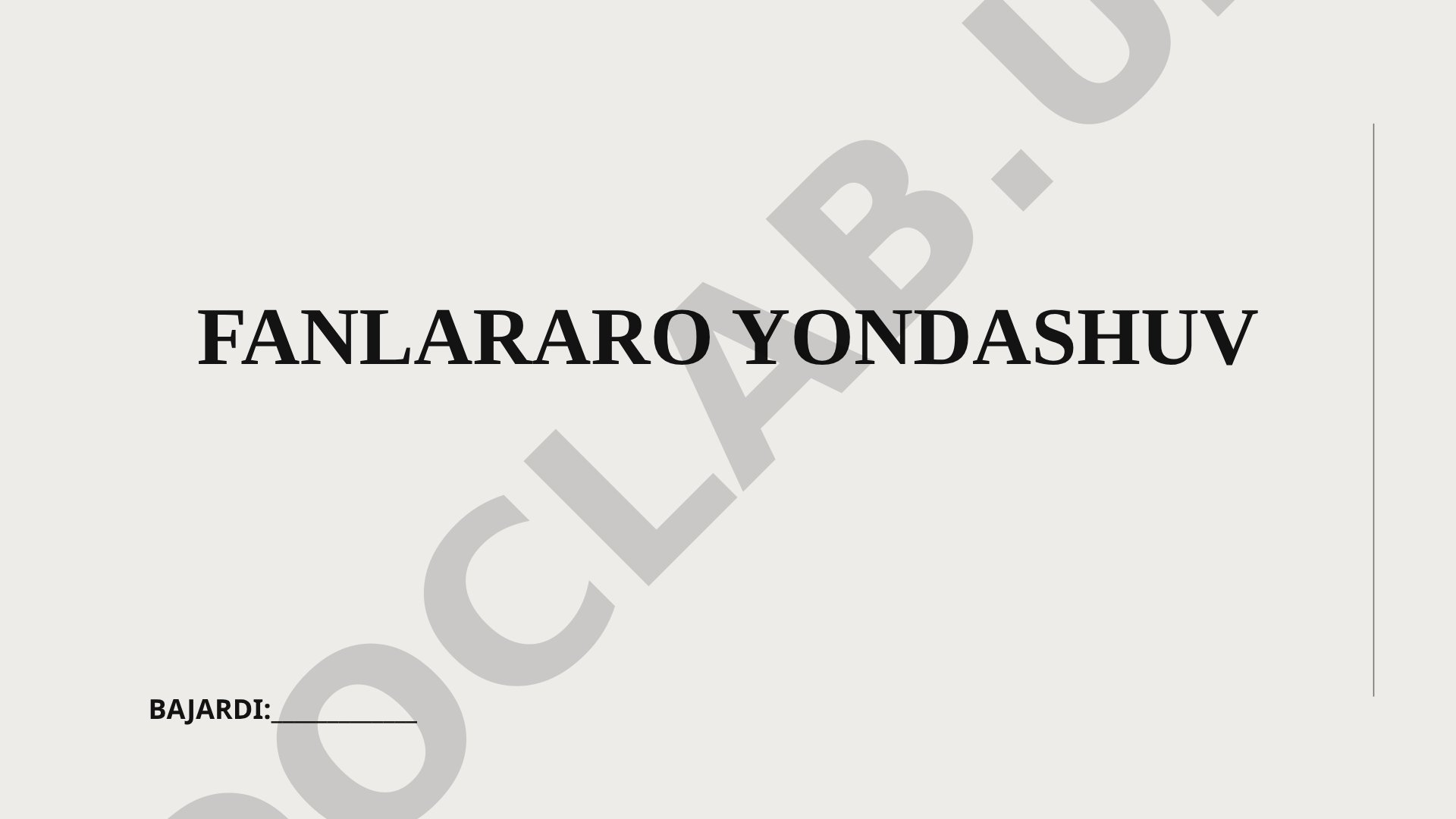 Tarix fanida fanlararo yondashuv