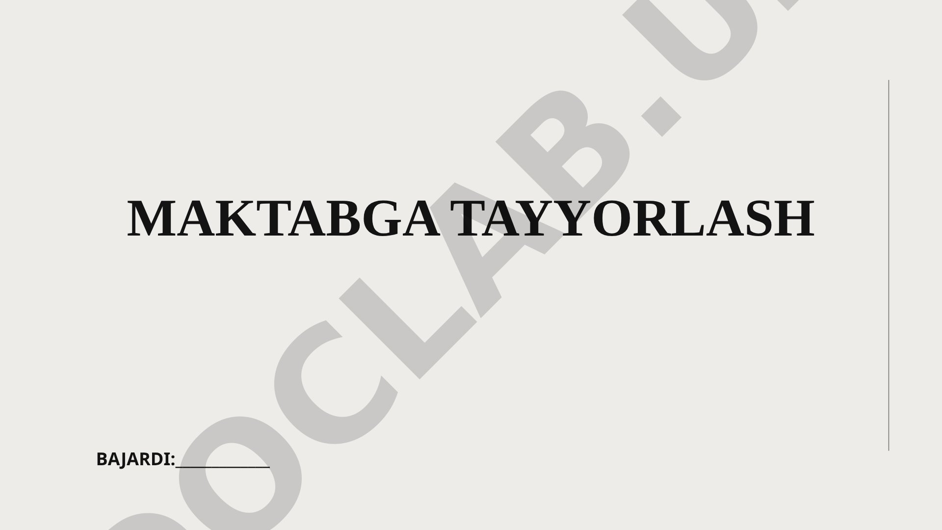 Maktabga tayyorlash mashg'ulotlari bolalarni maktab hayotiga tayyorlash jarayoni