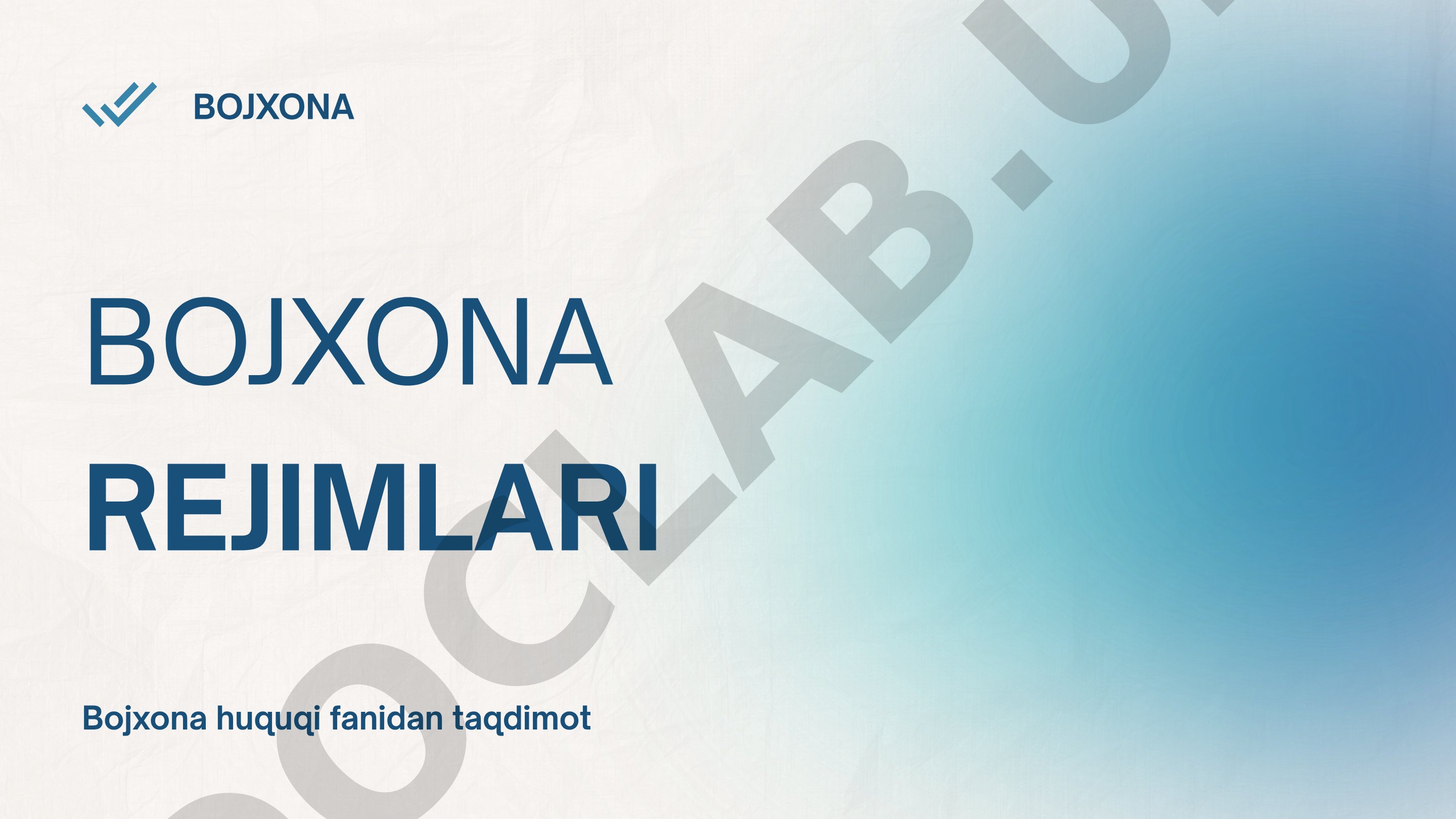 Bojxona rejimlari tushunchasi, turlari, ahamiyati va chegarada nazorat