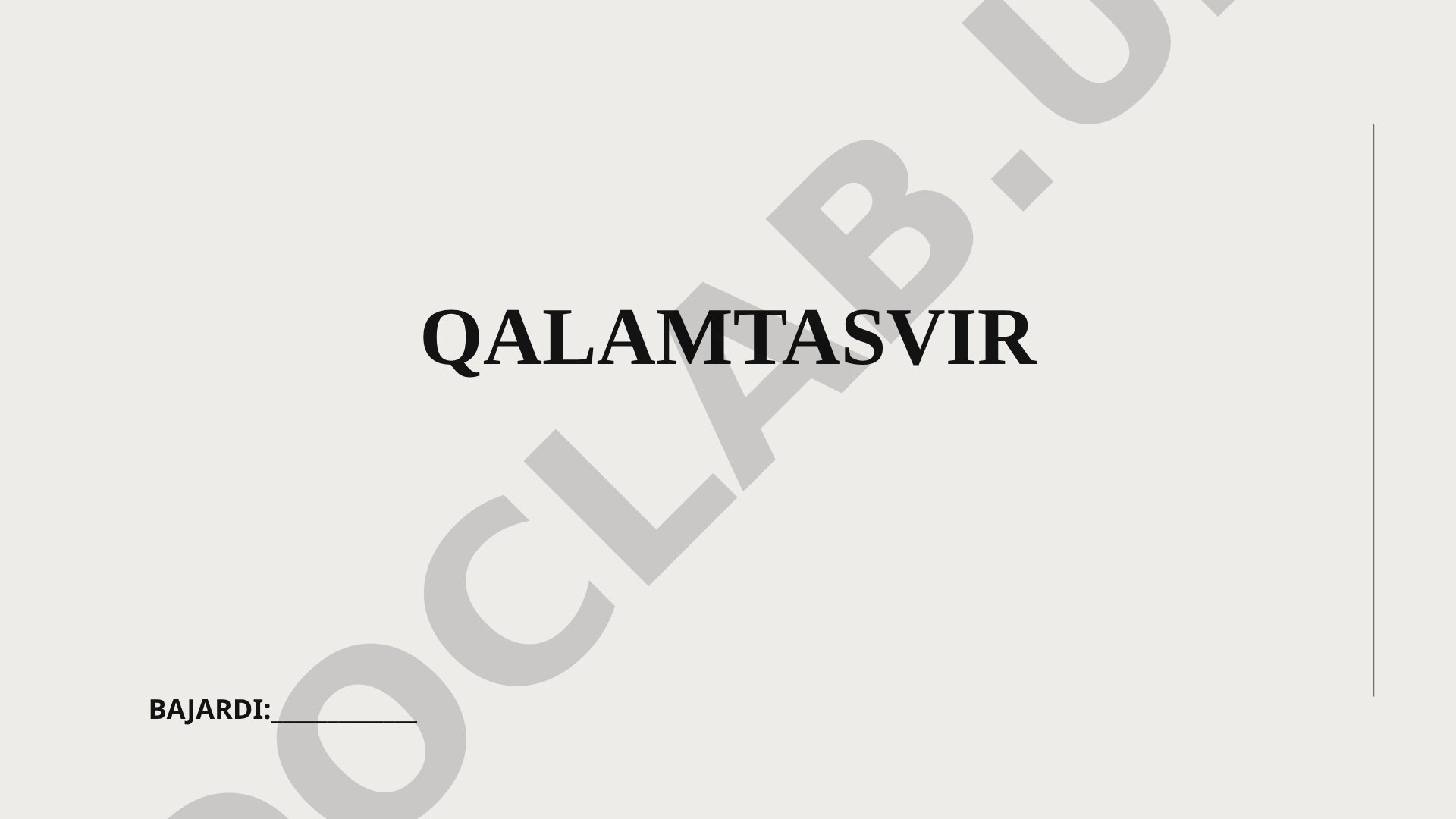 Qalamtasvir — qalam bilan rasm chizish san'ati; uning tushunchasi va ahamiyati haqida