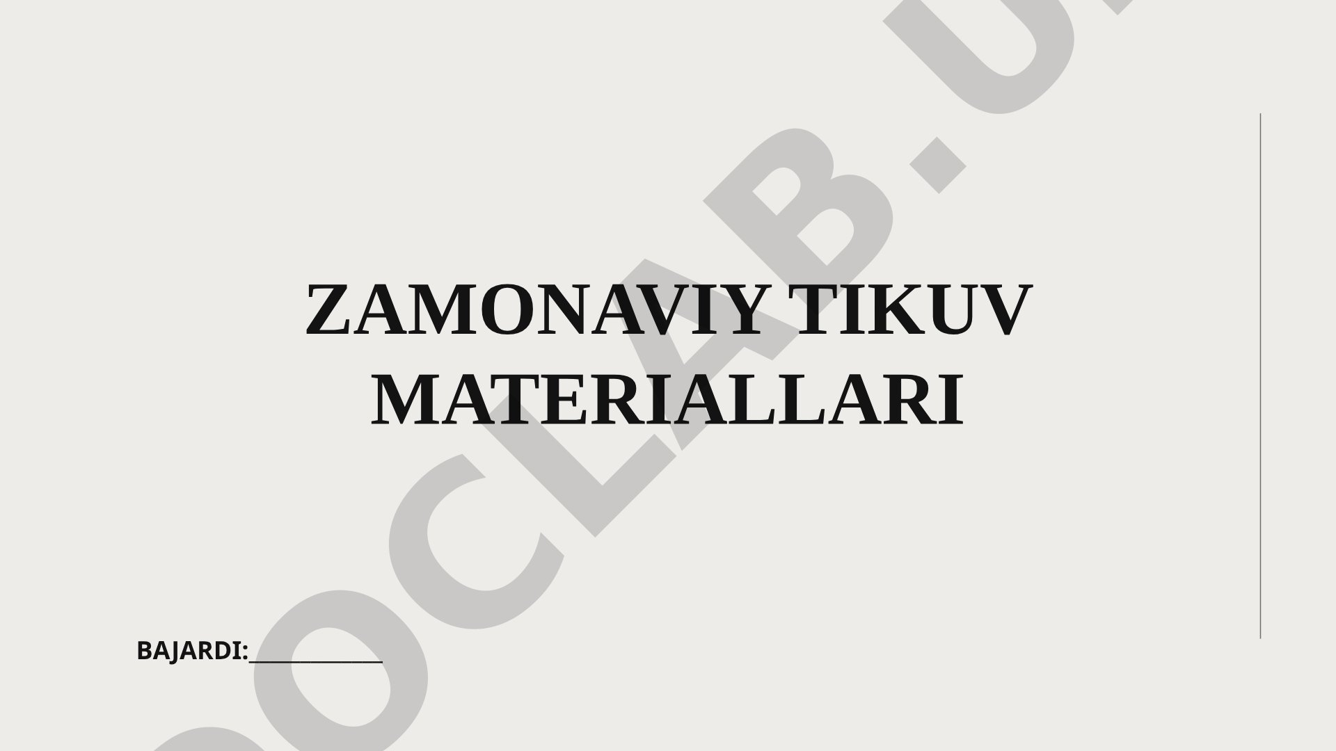 Tikuv materiallari turlari, paxta matolar xususiyatlari va qo'llanilishi haqida