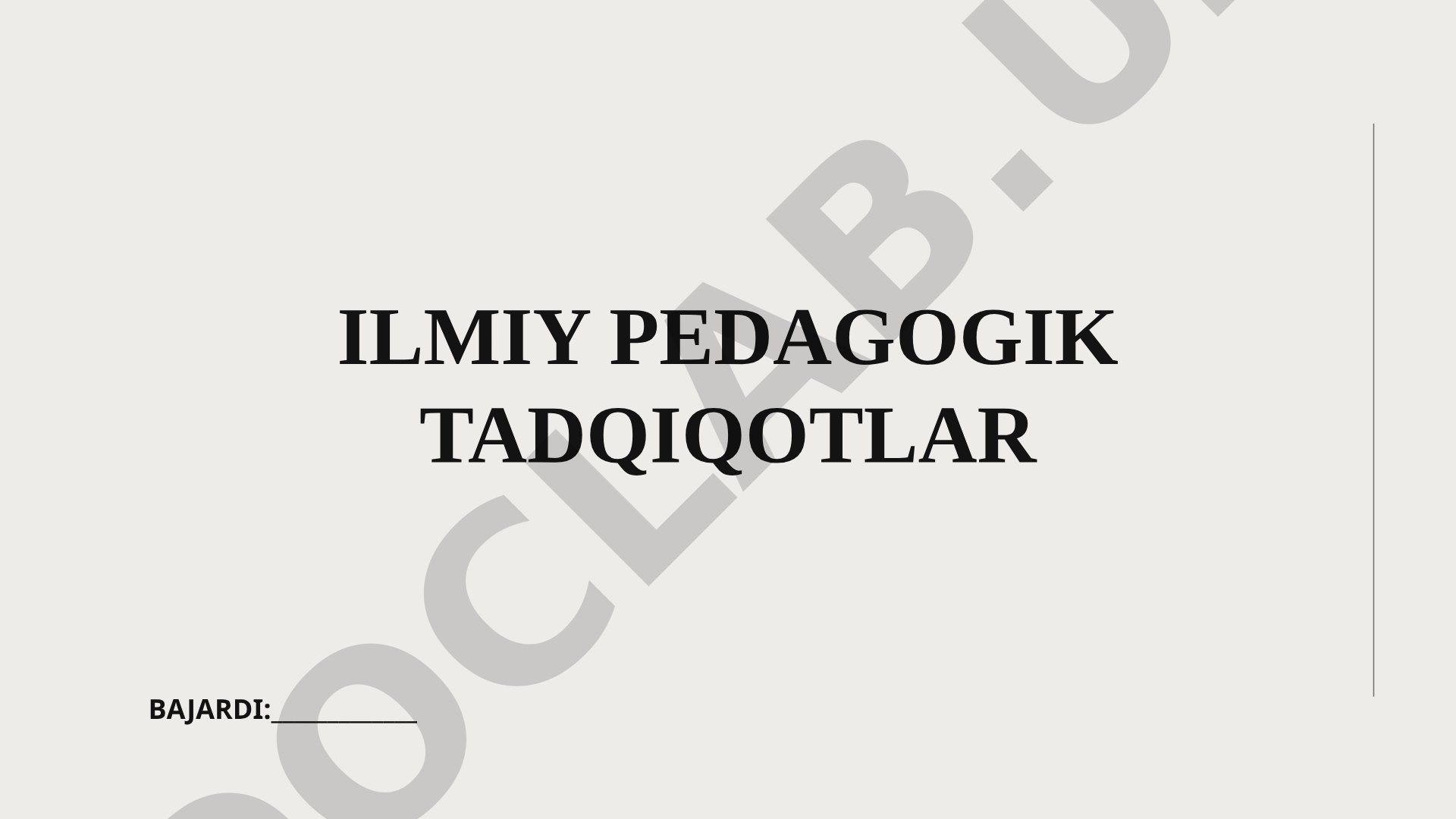 Ilmiy pedagogik tadqiqotlarda metodologiya tushunchasi va tadqiqot yondashuvlari