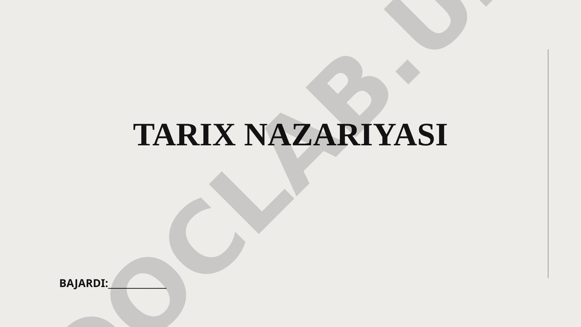 Tarix fanining nazariy asoslari va tarixiy materializm tushunchalari yoritilgan