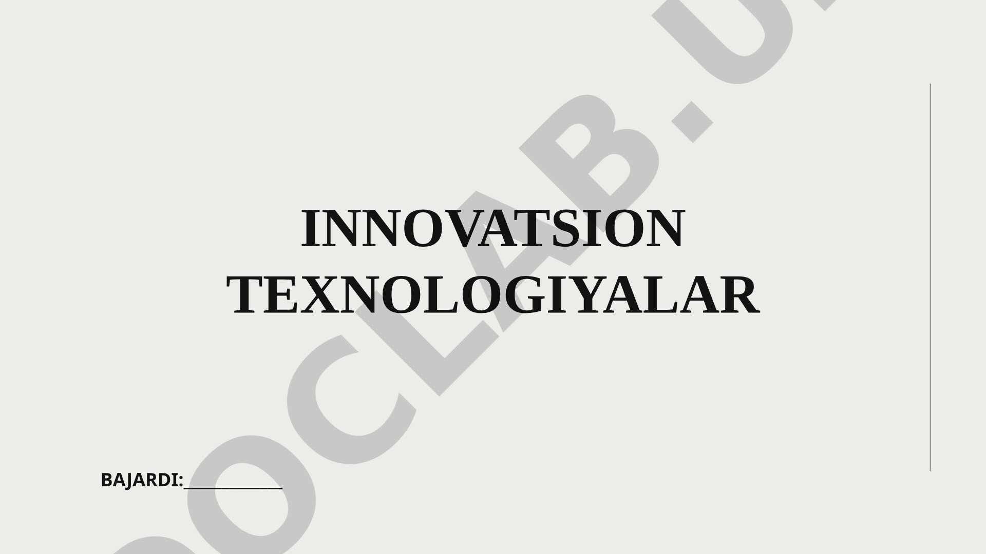 Innovatsion pedagogik texnologiyalarning mazmuni, turlari va ta'limda qo'llanilishi