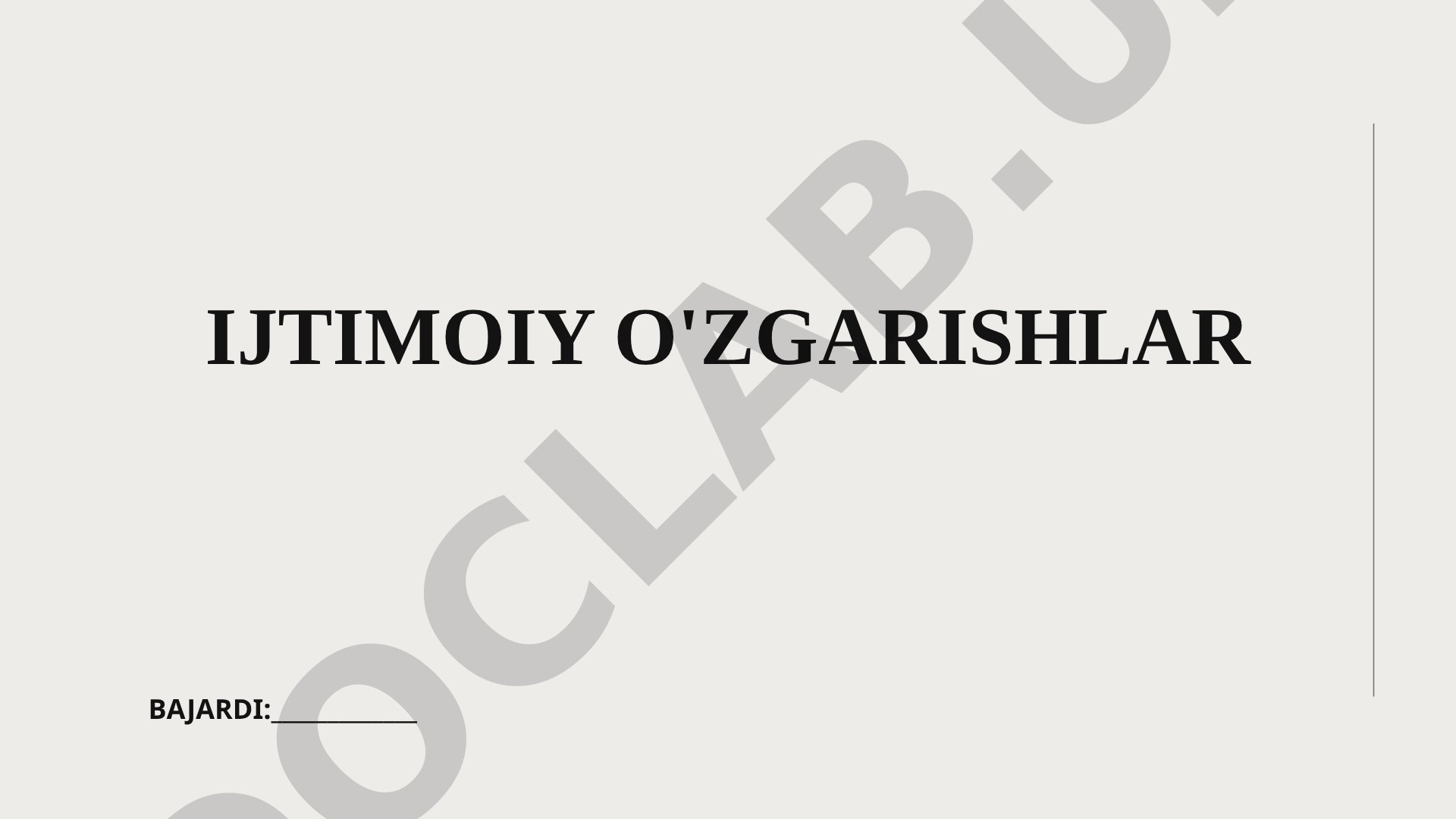 Yevropada XIX–XX asrlardagi ijtimoiy o'zgarishlar