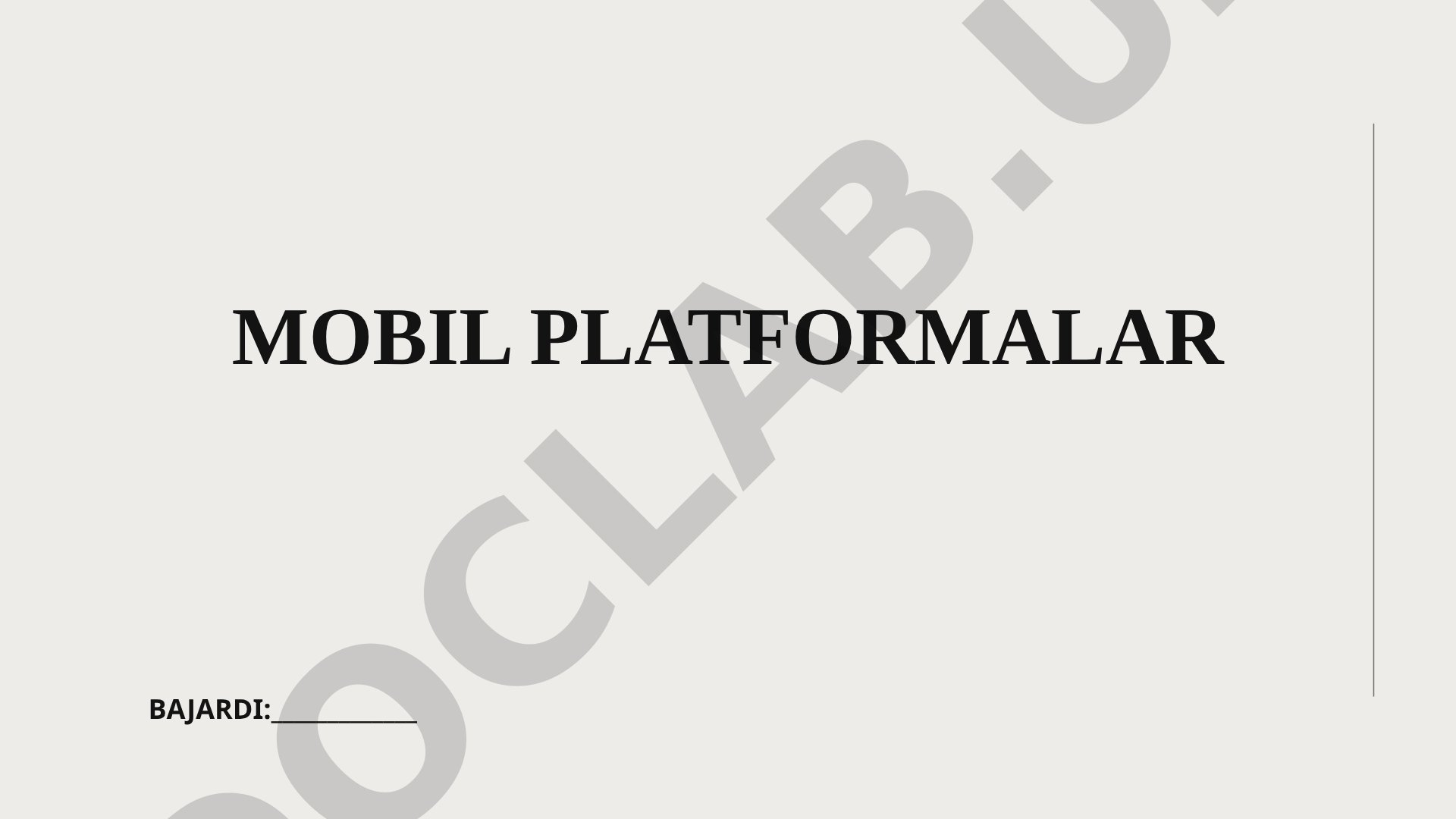 Mobil platformalar va ularning iqtisodiy axborot tizimlaridagi roli