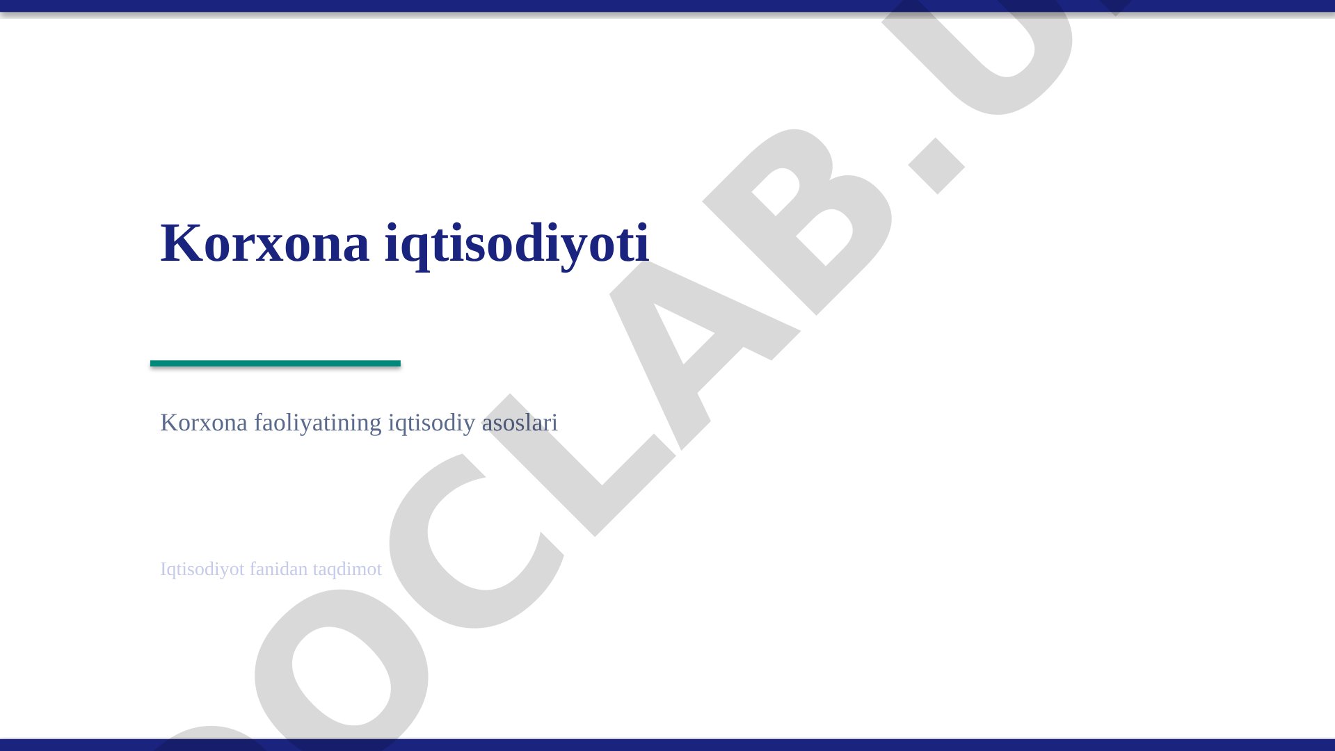 Korxona iqtisodiyoti, turlari, xarajatlar, foyda, rentabellik va moliyaviy tahlil