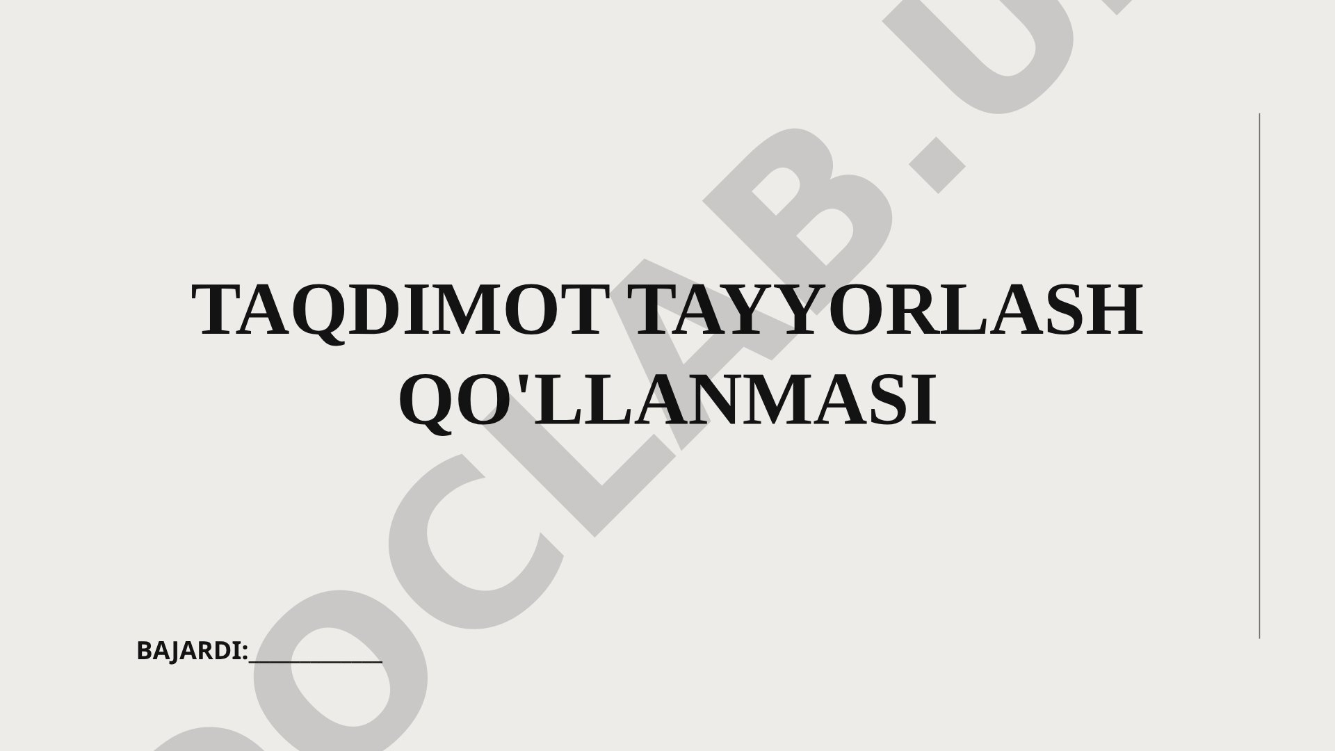 Rejalashtirish va mavzu tanlash