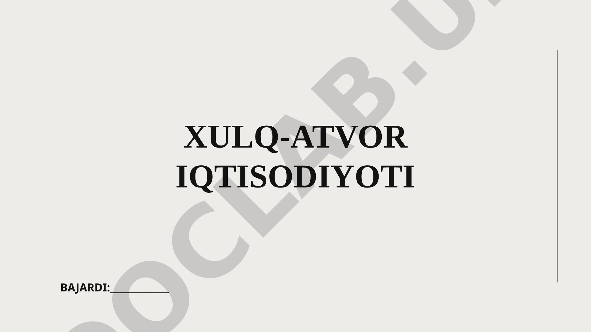 Xulq-atvor iqtisodiyoti va iqtisodiy qarorlarda psixologik omillar haqida