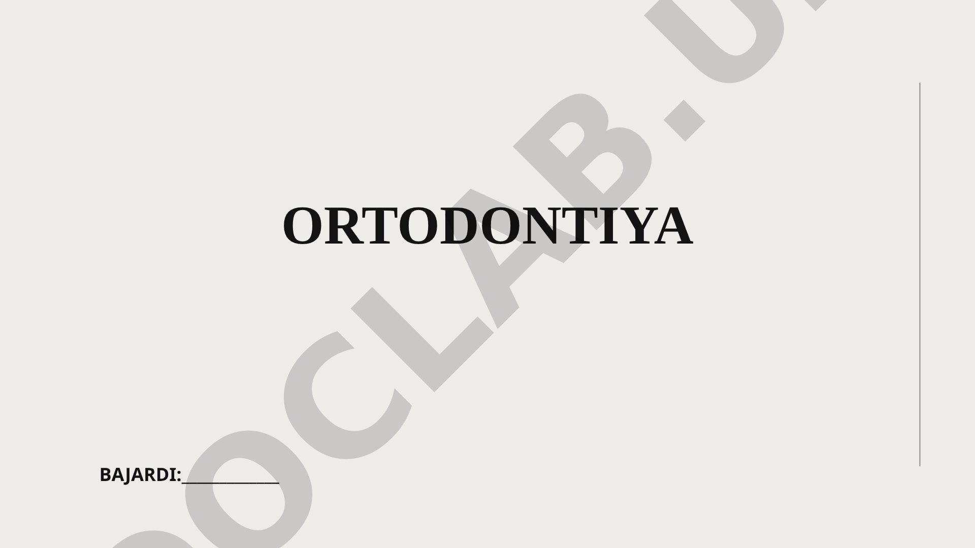 Ortodontiya tish va jag' anomaliyalarini tuzatish tibbiyoti, uning tushunchasi va tarixi