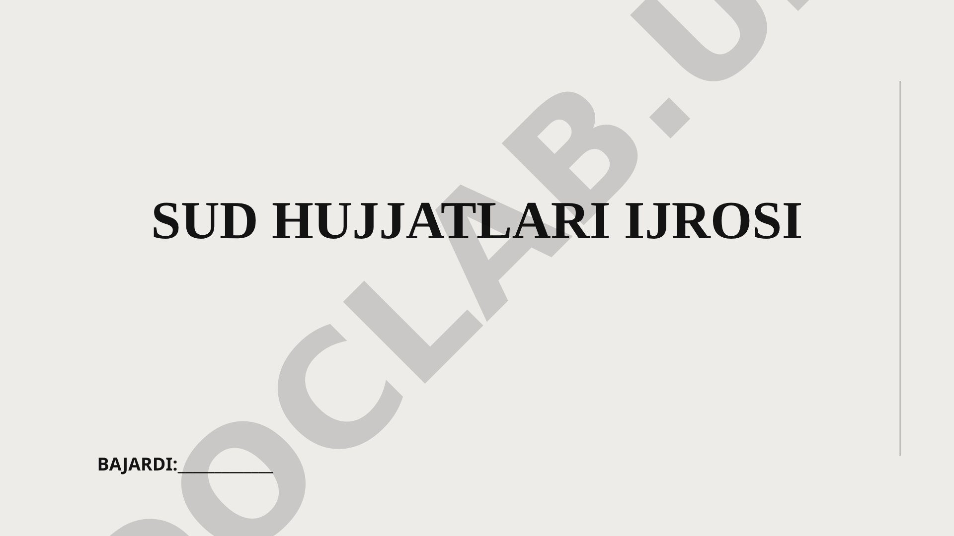 Sud qarorlarini amalga oshirish tushunchasi va hujjat turlari