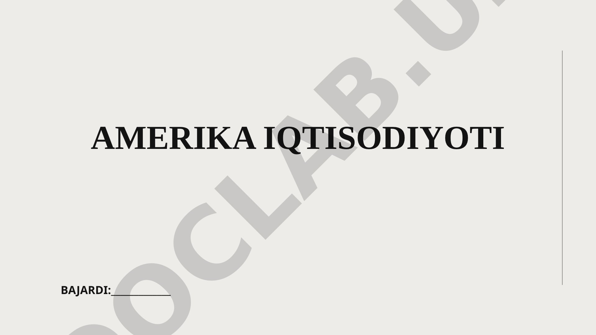Amerika iqtisodiyotining umumiy tuzilishi: aholisi 330 million, poytaxti Vashington