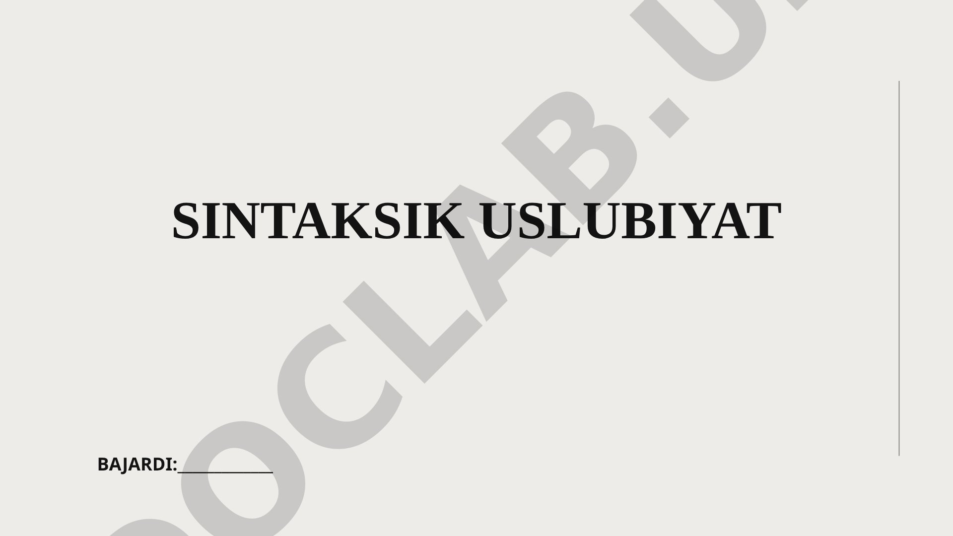 Sintaktik uslubiyat gap tuzilishi va uslubini o'rganish