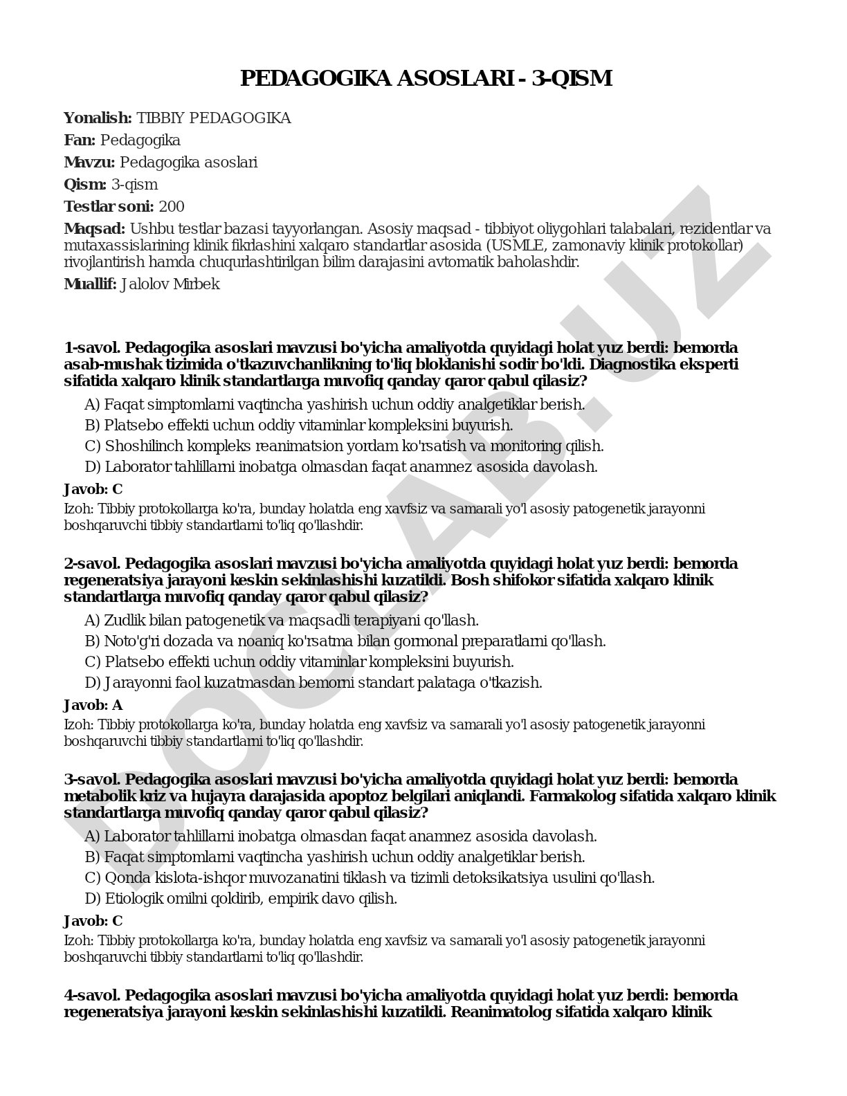 Pedagogika asoslari