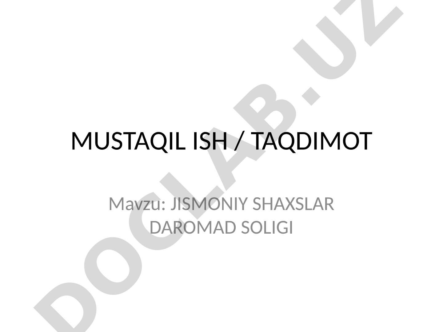 Jismoniy shaxslar daromad soligi