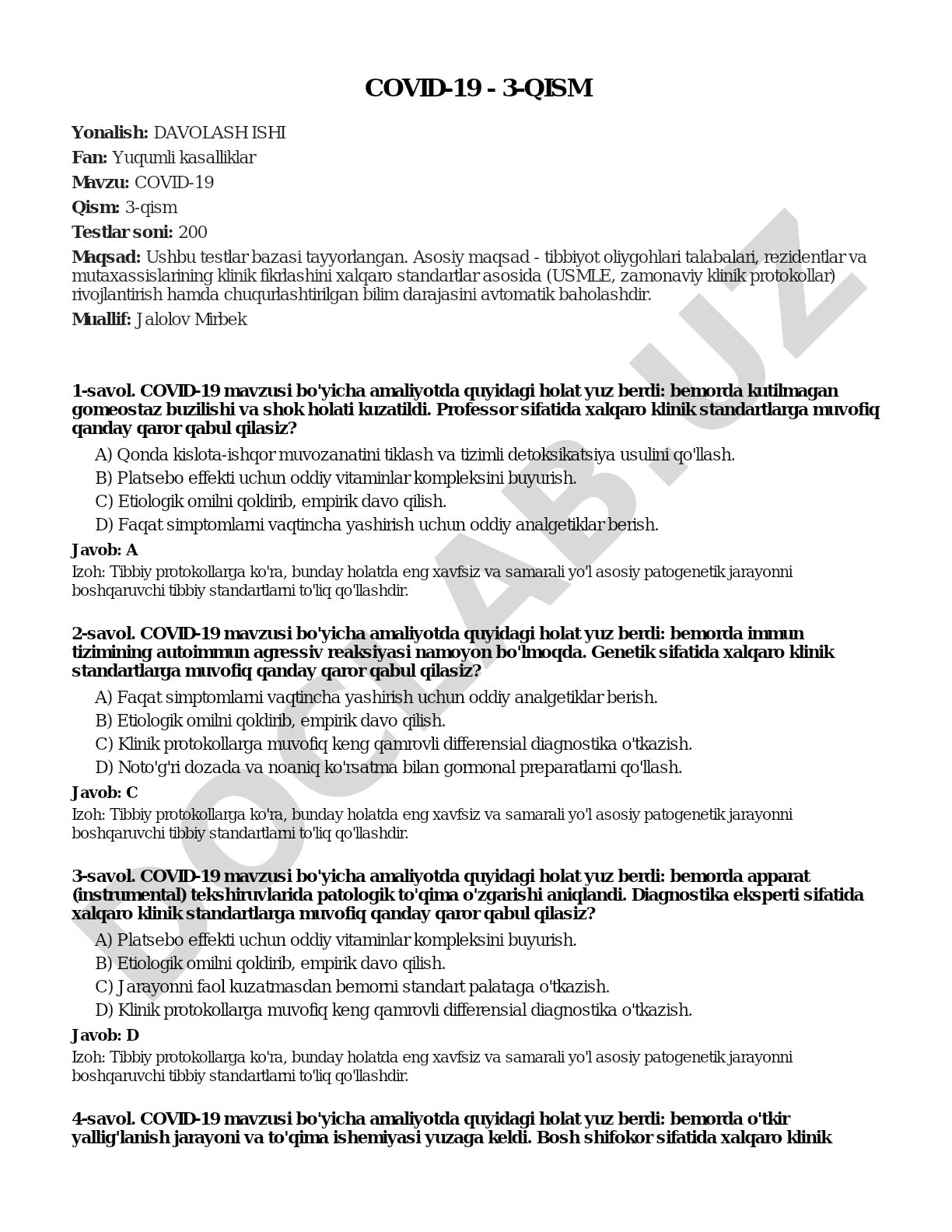 COVID-19 - 3-qism
