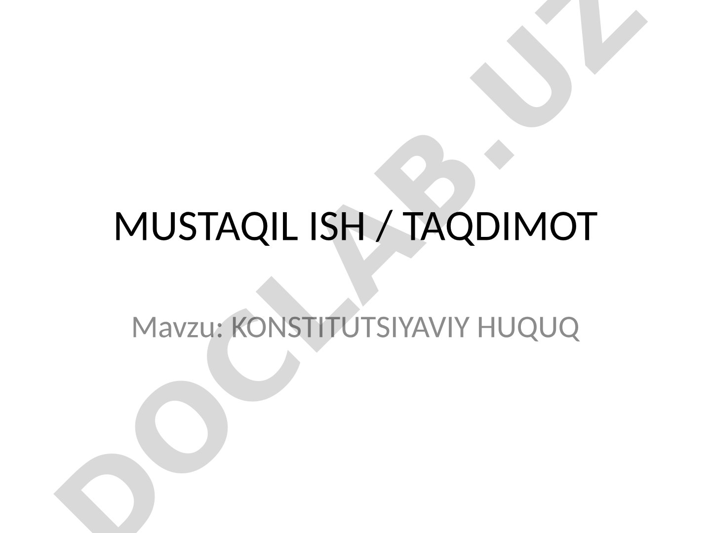 Konstitutsiyaviy huquq