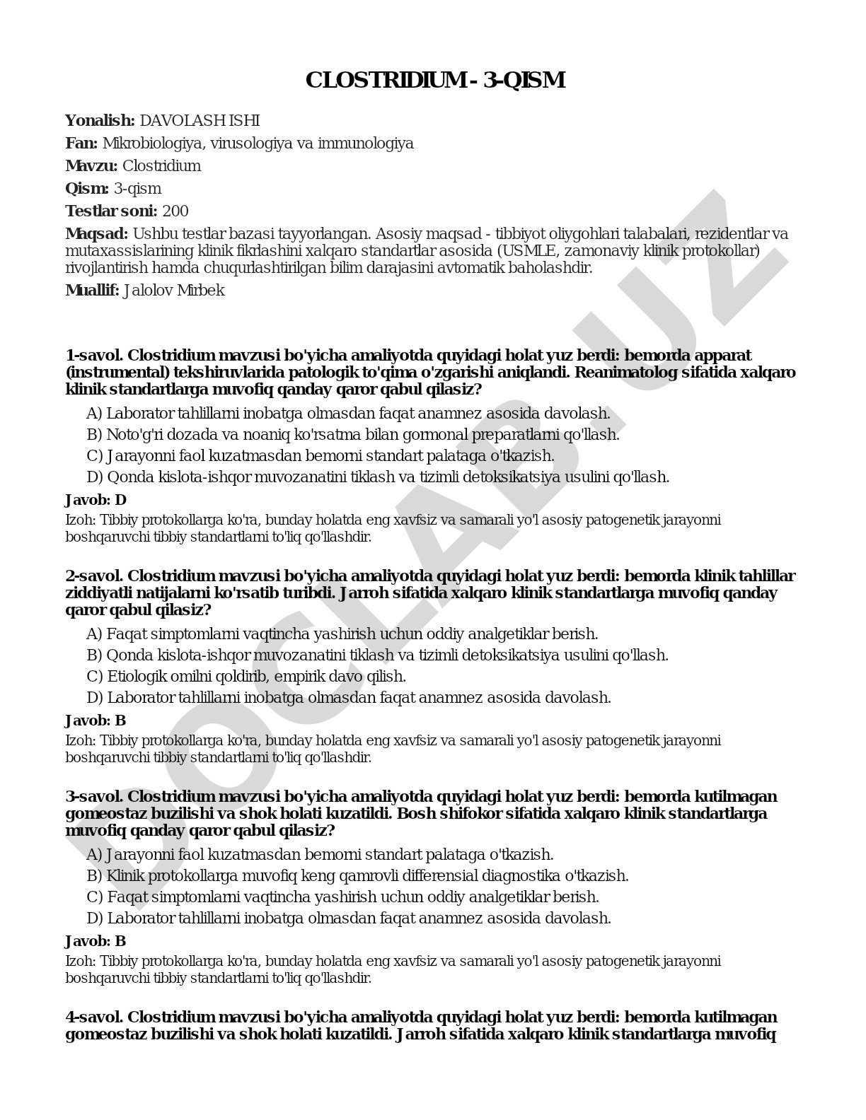 Clostridium - 3-qism