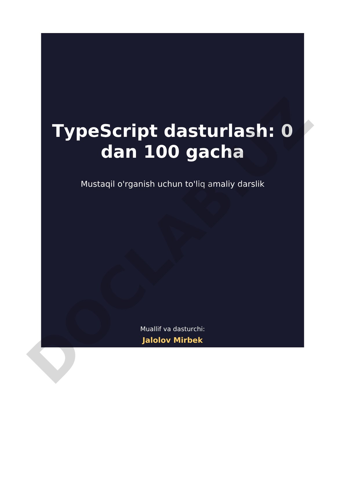 Dasturlash nima va nima uchun TypeScript?