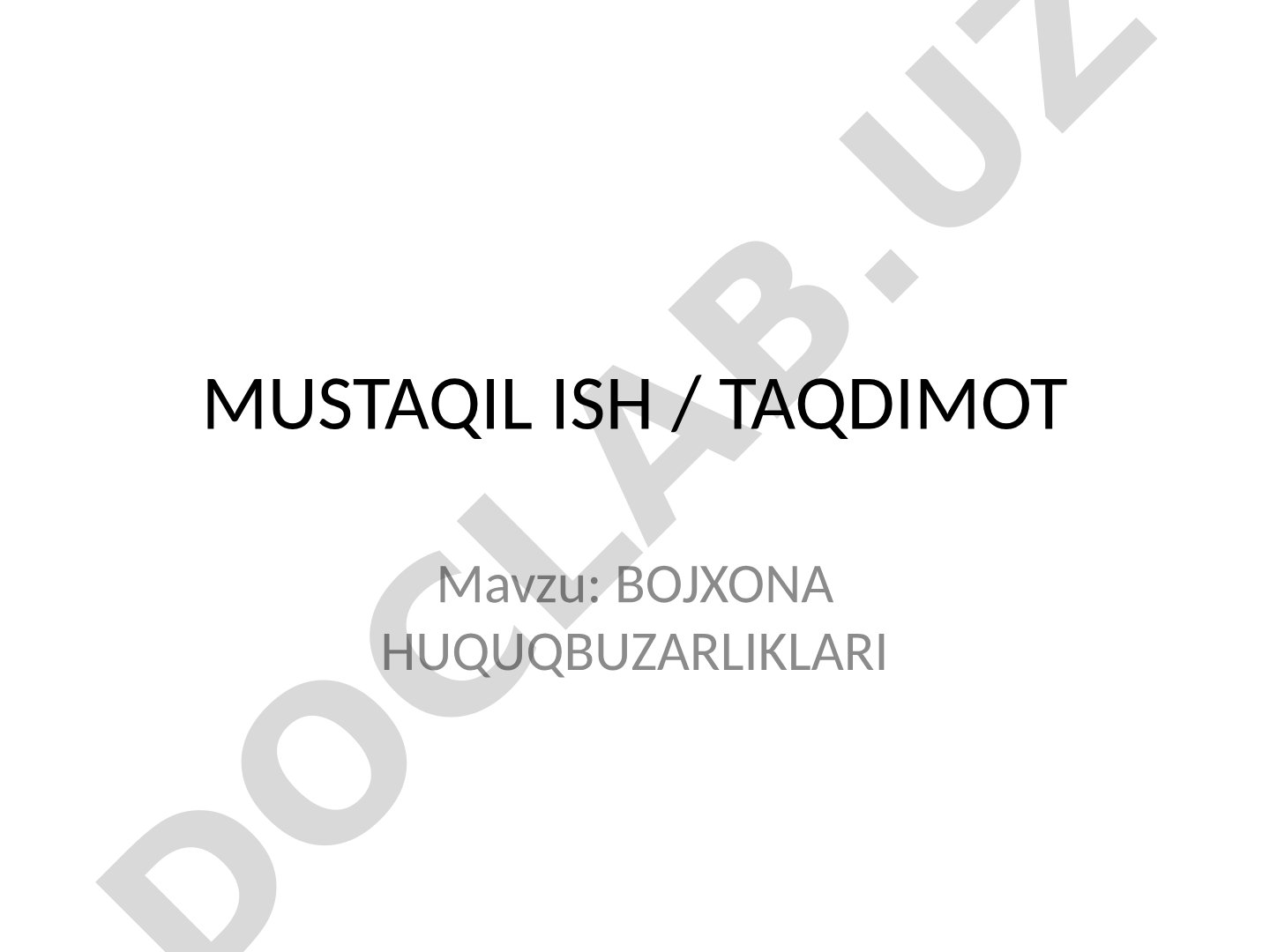 Bojxona huquqbuzarliklari va korrupsiyaga qarshi kurashish masalalari tahlili