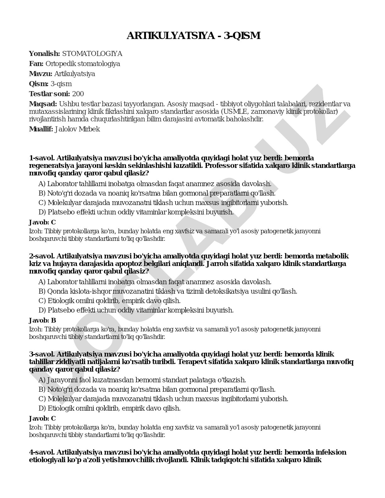 Artikulyatsiya - 3-qism