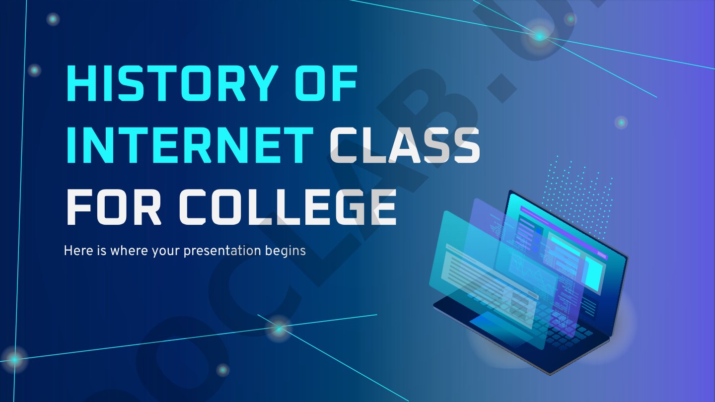 History of Internet class for college