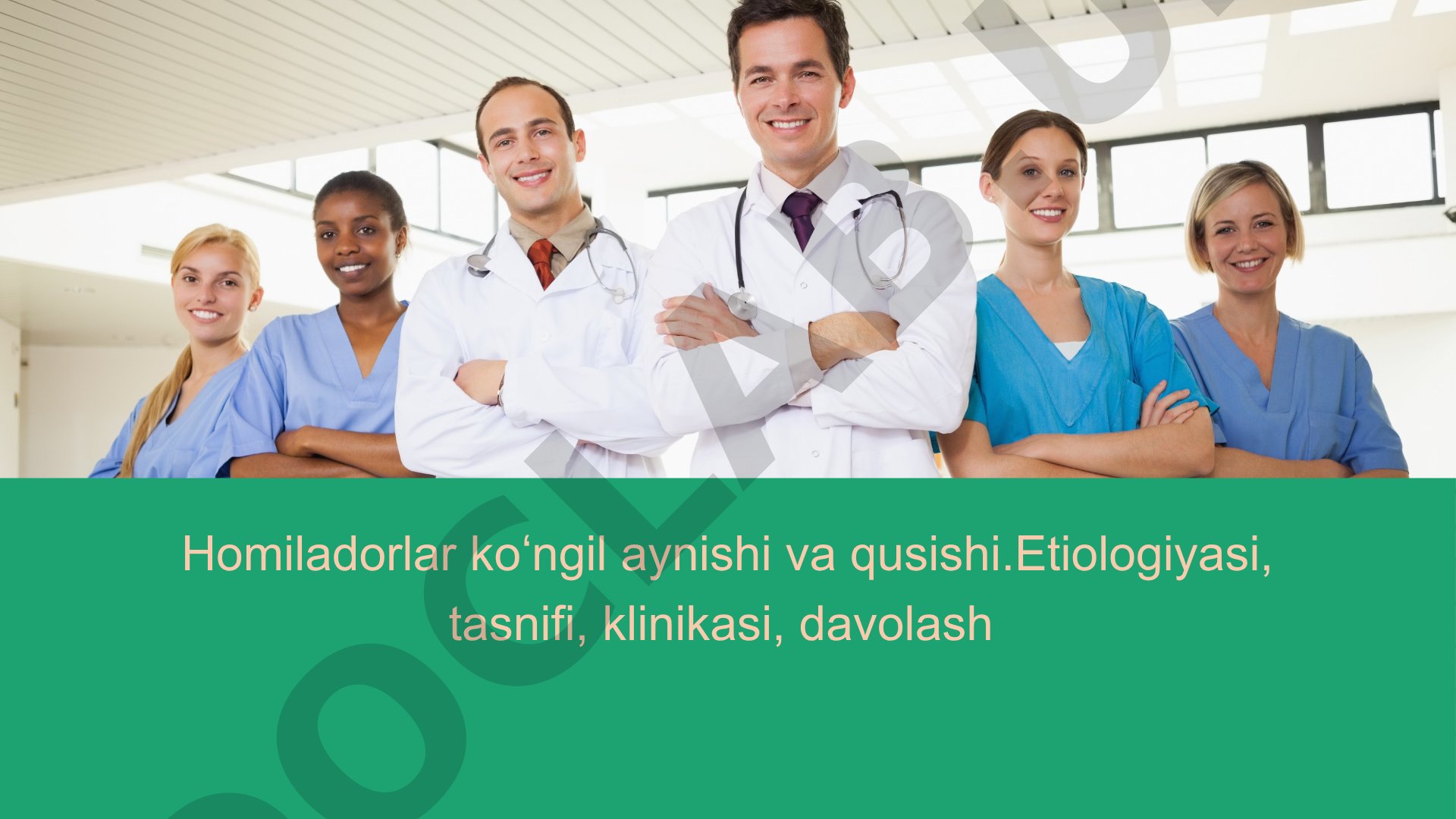 Homiladorlar koʻngil aynishi va qusishi.Etiologiyasi, tasnifi, klinikasi, davolash