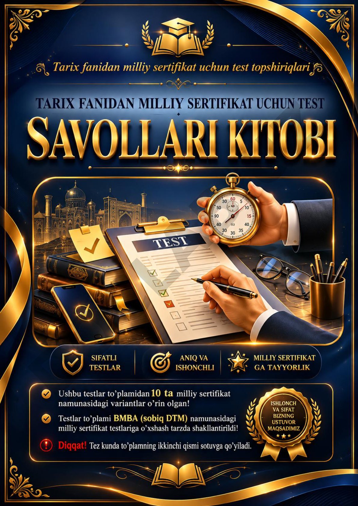 Milliy sertifikat – Tarix – I