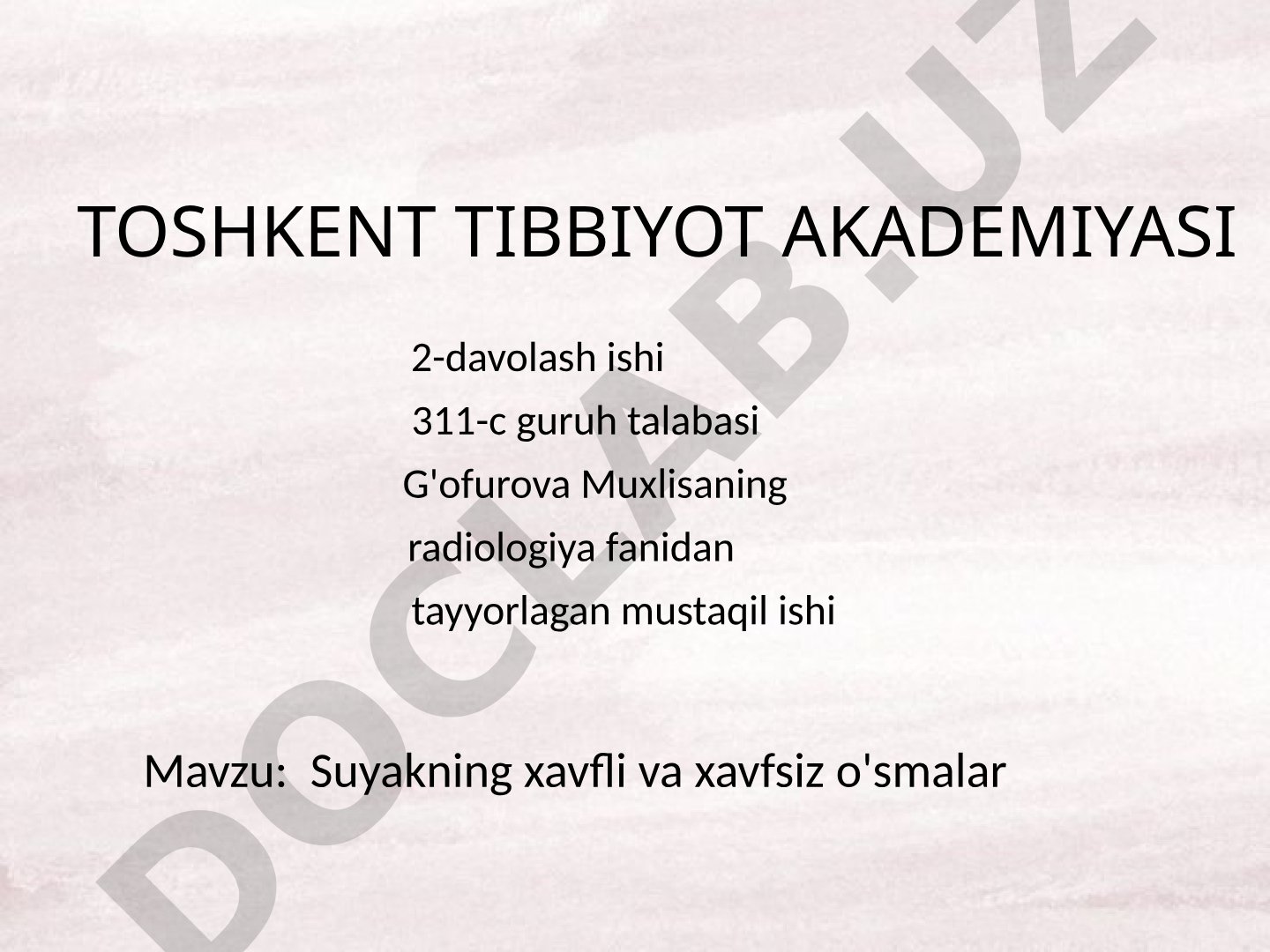 Suyakning xavfli va xavfsiz o'smalar