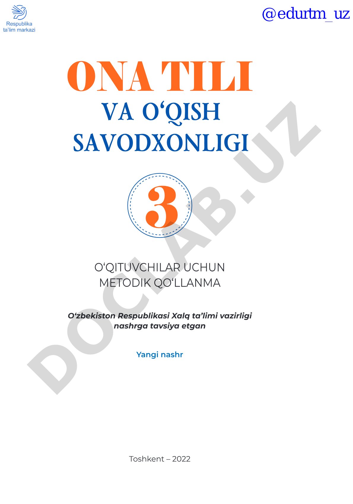 Ona tili 3 va o‘qish savodxonligi