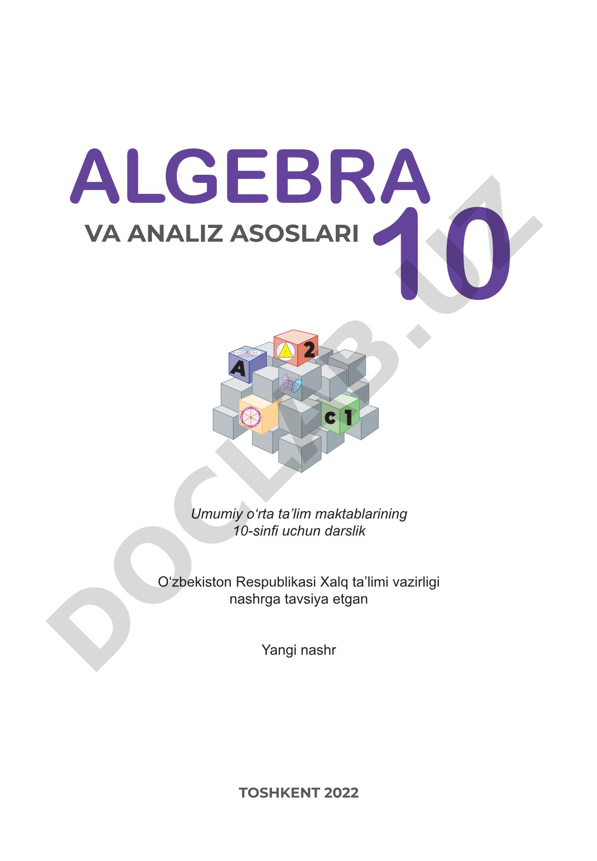 10-sinf Algebra va analiz asoslari