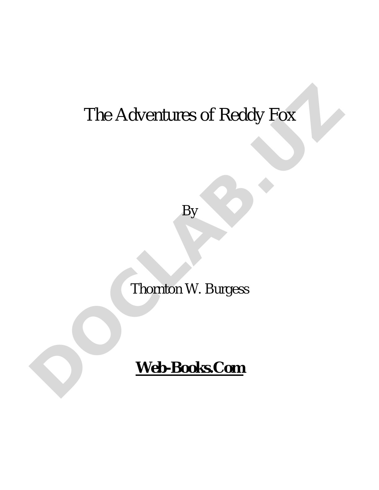 The Adventures of Reddy Fox