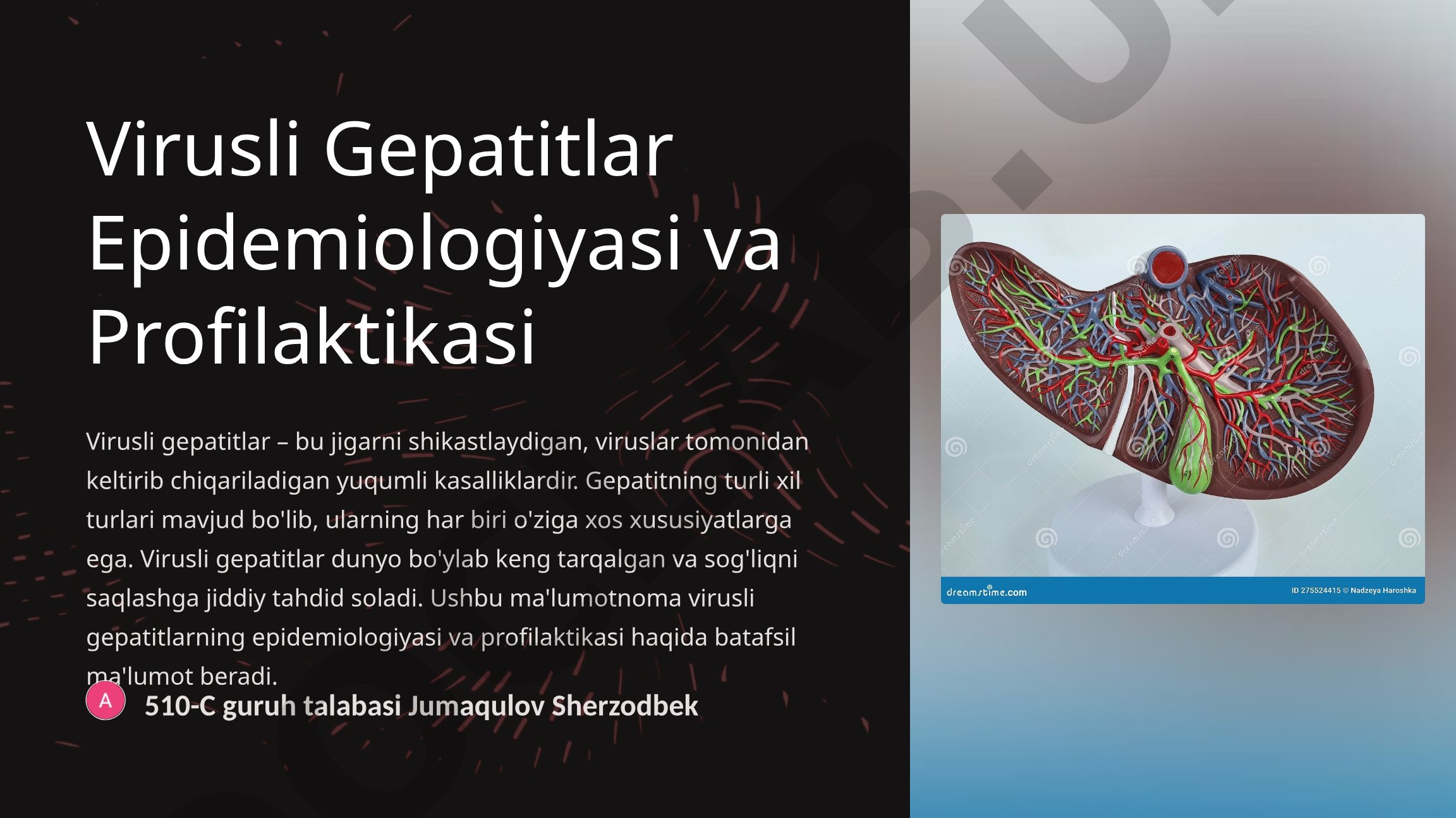 Virusli Gepatitlar Epidemiologiyasi va Profilaktikasi