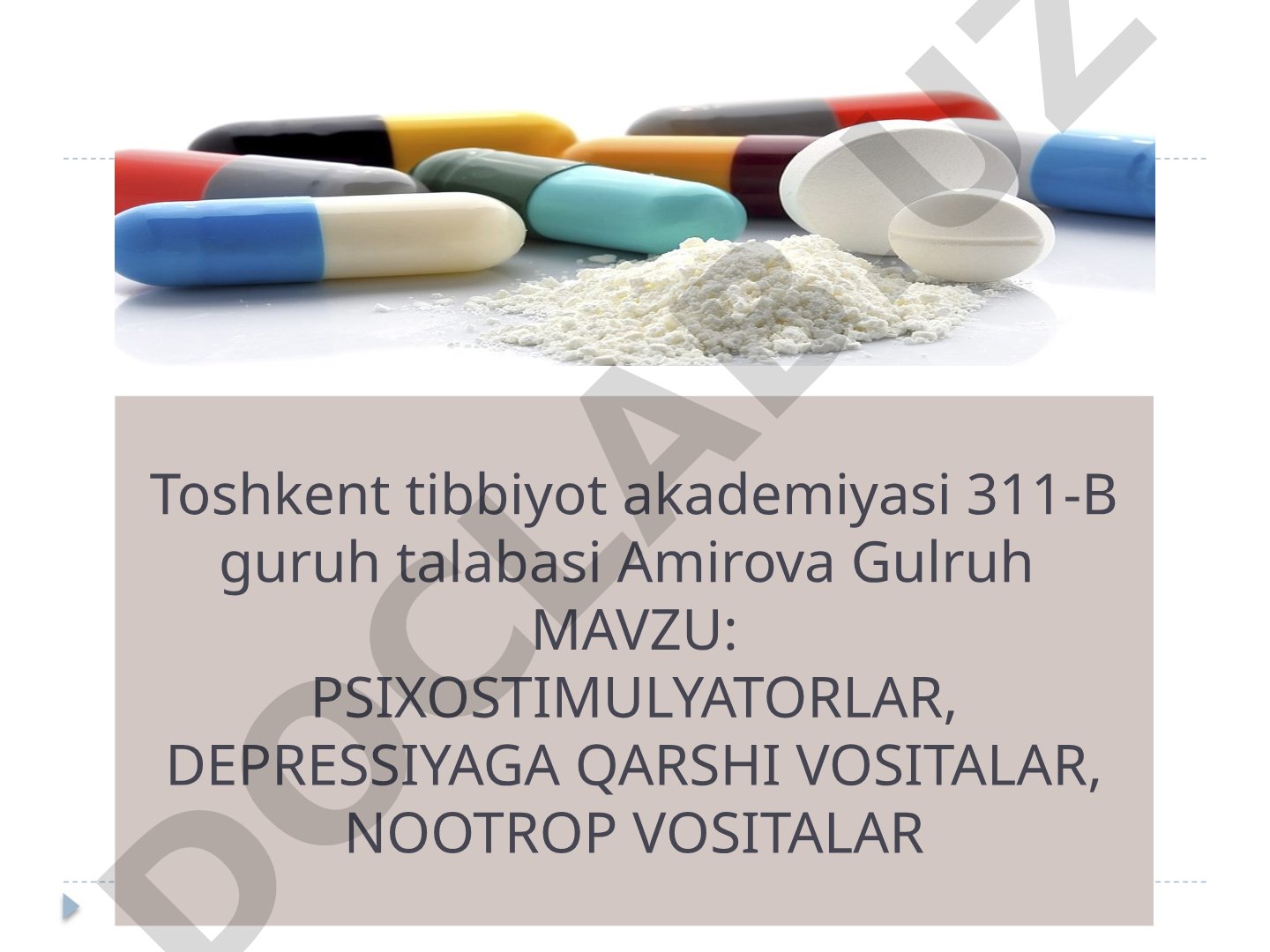 Psixostimulyatorlar, depressiyaga qarshi vositalar, nootrop vositalar