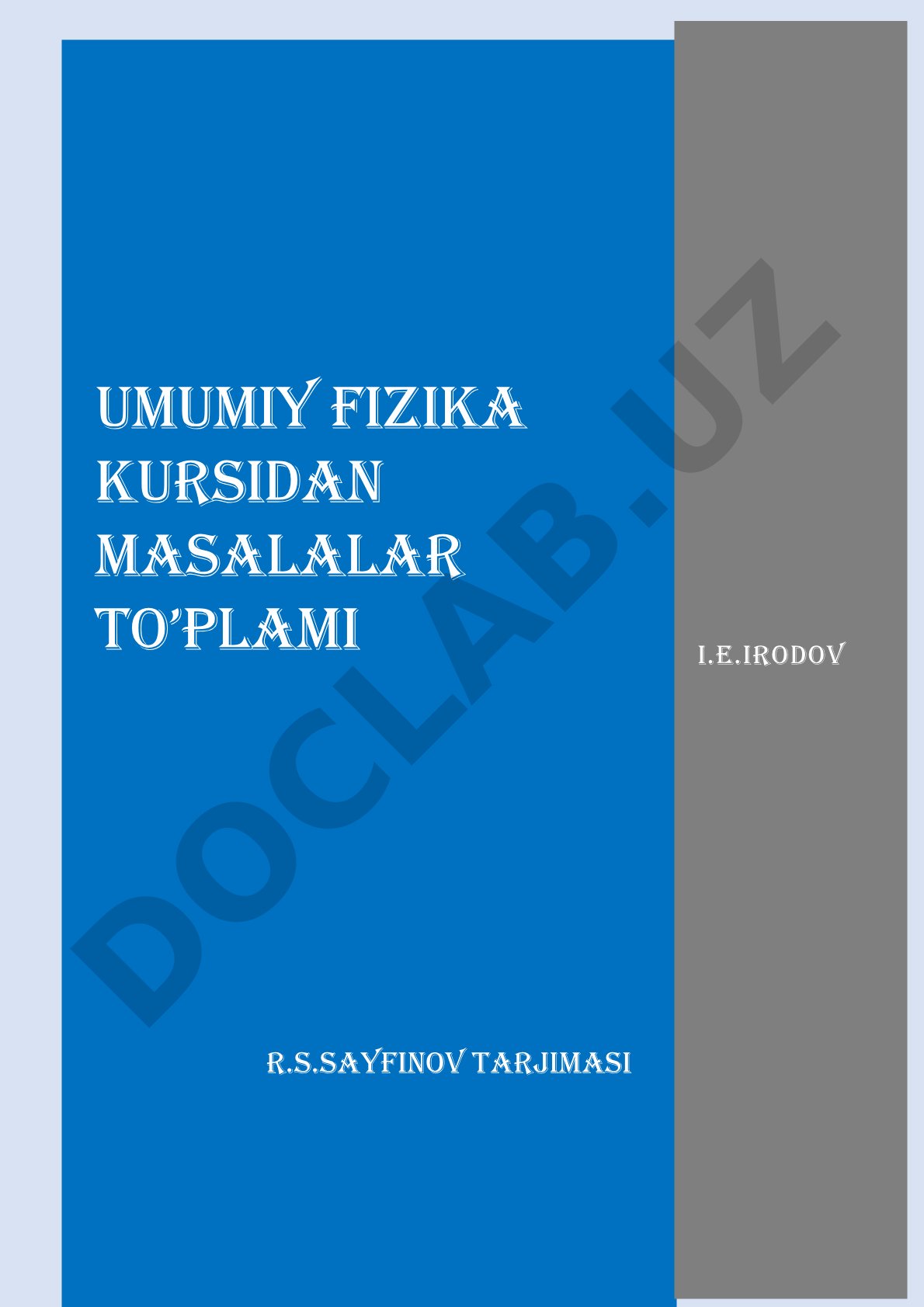 Umumiy fizika kursidan masalalar to'plami