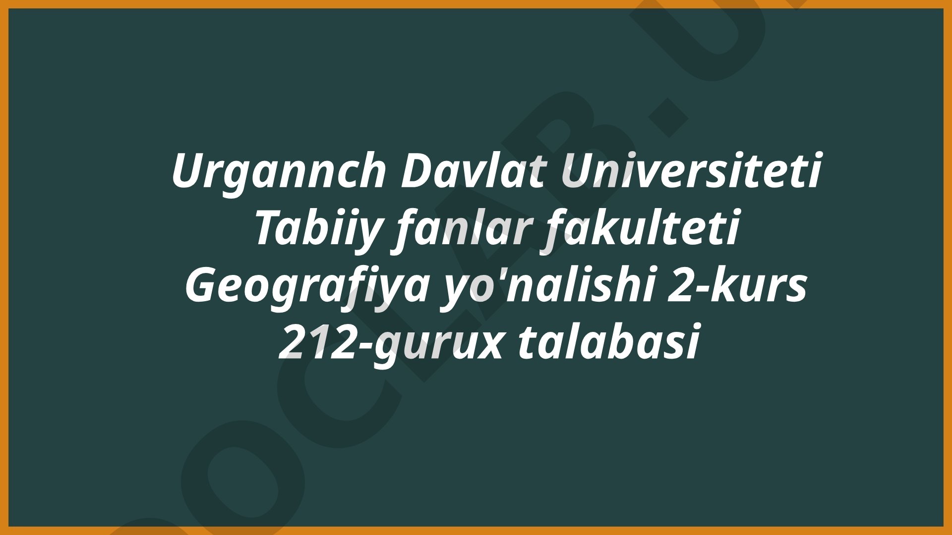 Daryolar suv rejimi elementlari va suv sathi bilan sarfining o'zgarishi haqida