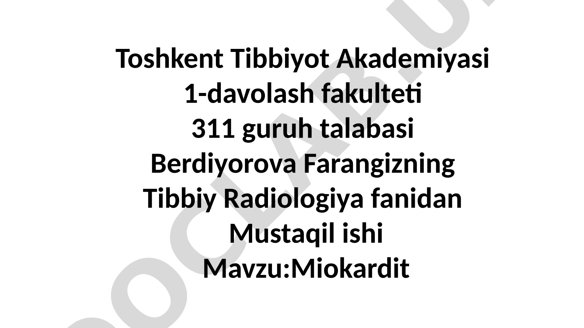 Miokardit