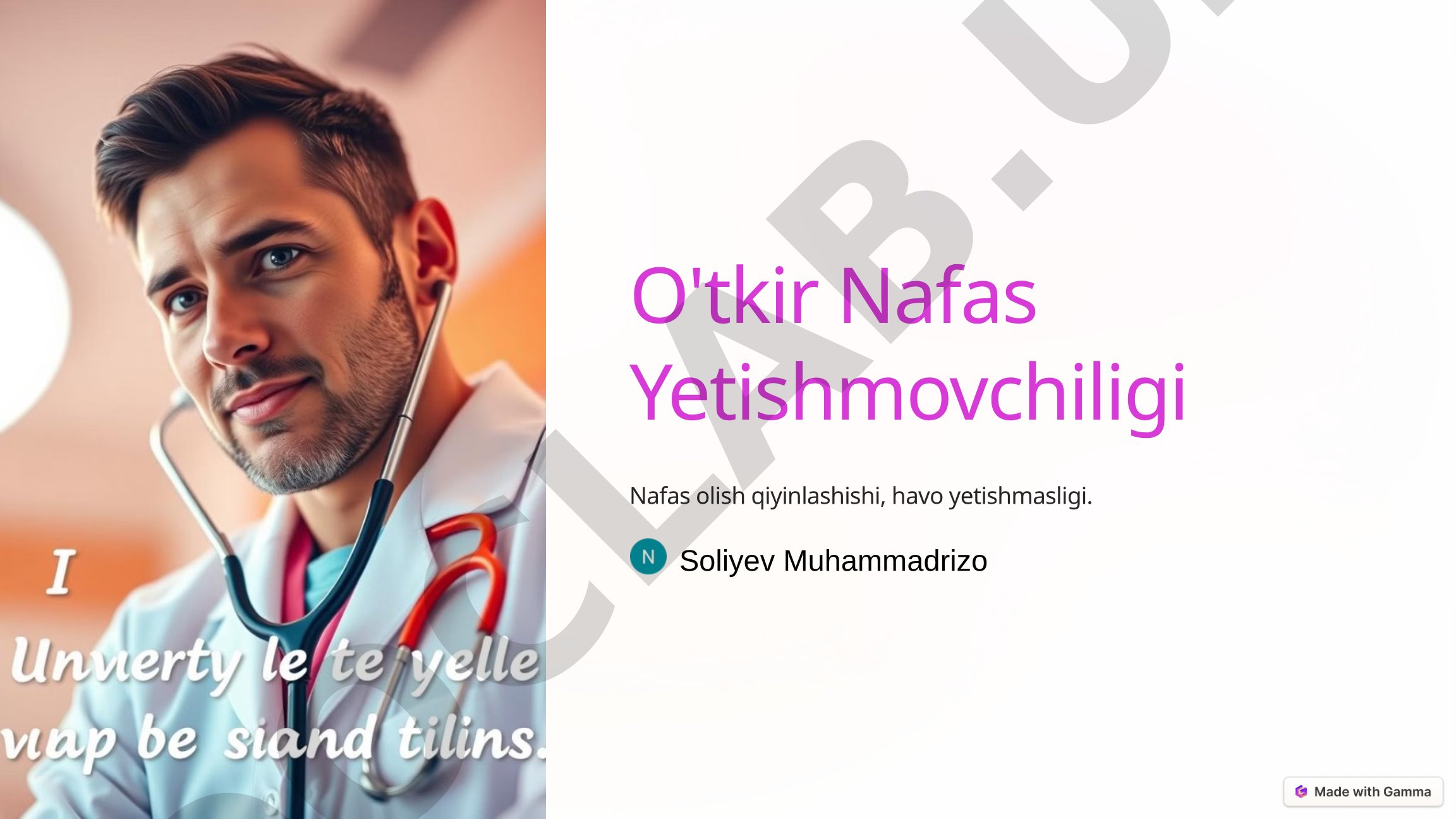 Nafas olish qiyinlashishi, sabablari, belgilari, diagnostikasi va davolash