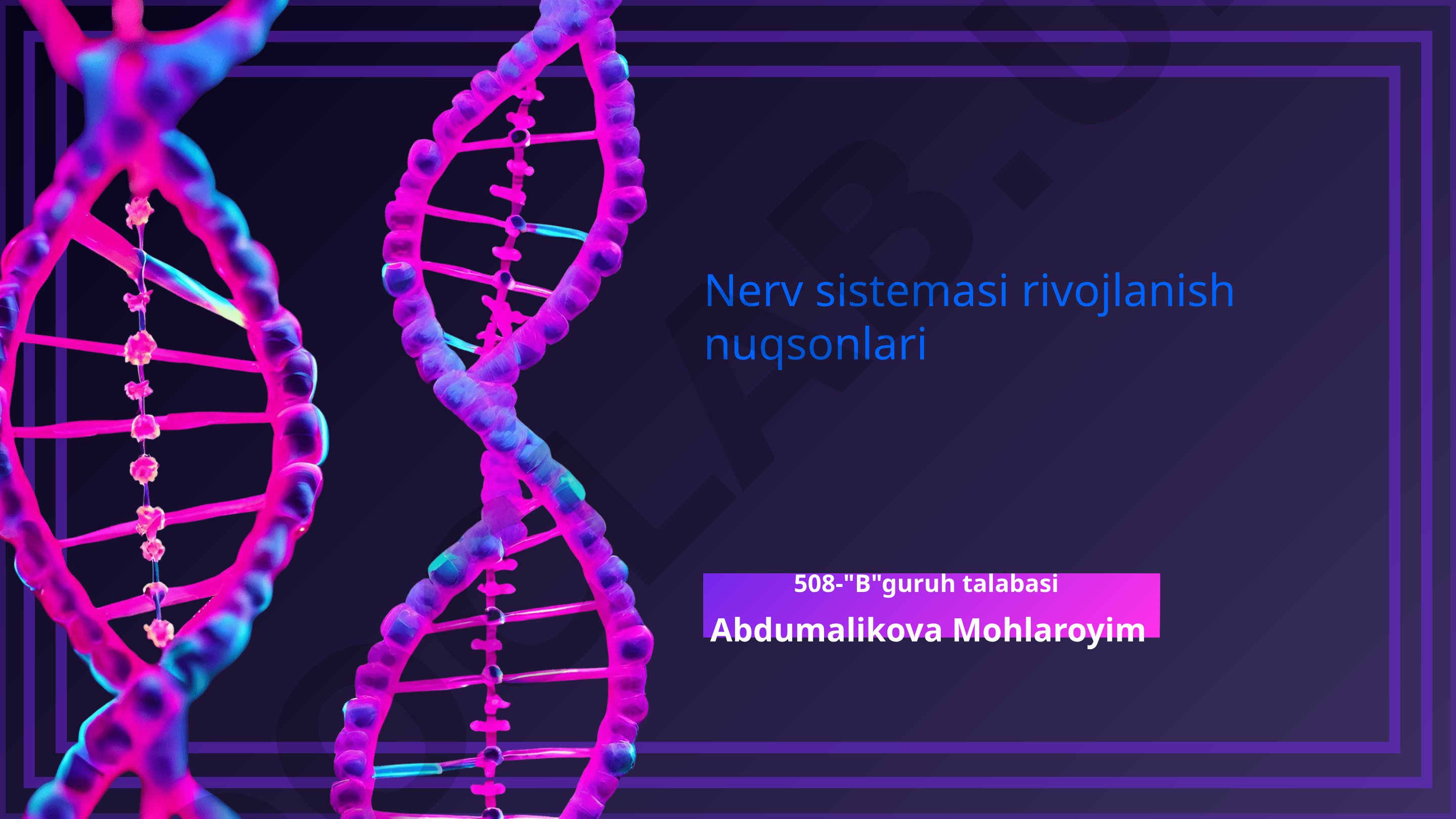 Nerv sistemasi rivojlanish nuqsonlari