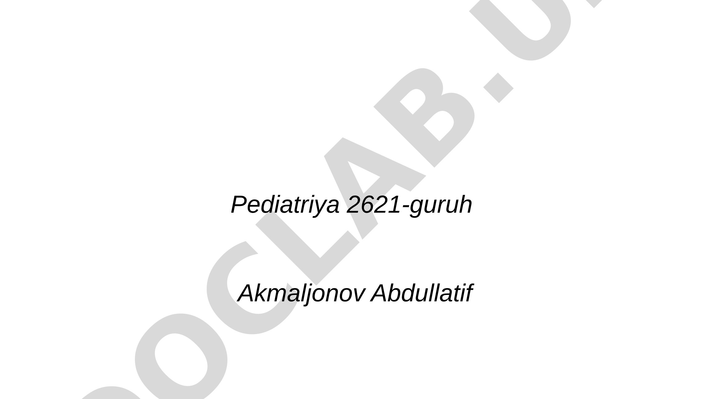 Escherichia coli qo'zg'atadigan esherixioz kasalligi haqida ma'lumot
