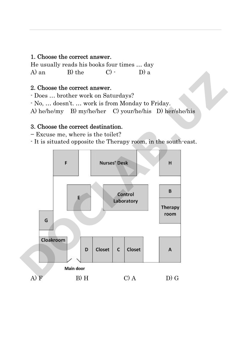 Sinov-2024 Ingliz tili Smart books 2-VARIANT 1