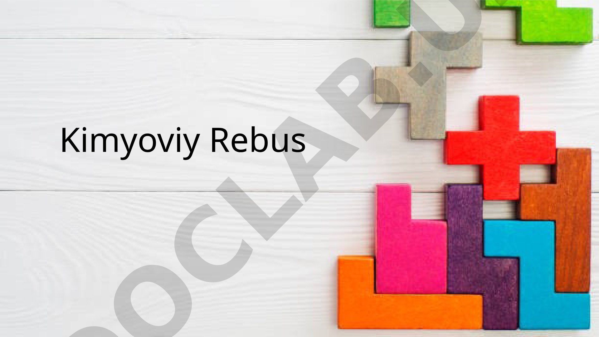 Kimyoviy rebus