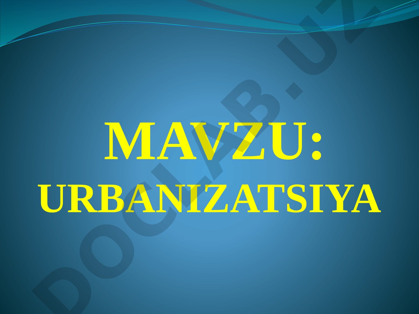 Urbanizatsiya jarayonining global va regional jihatlari, O'zbekistonda o'sish va