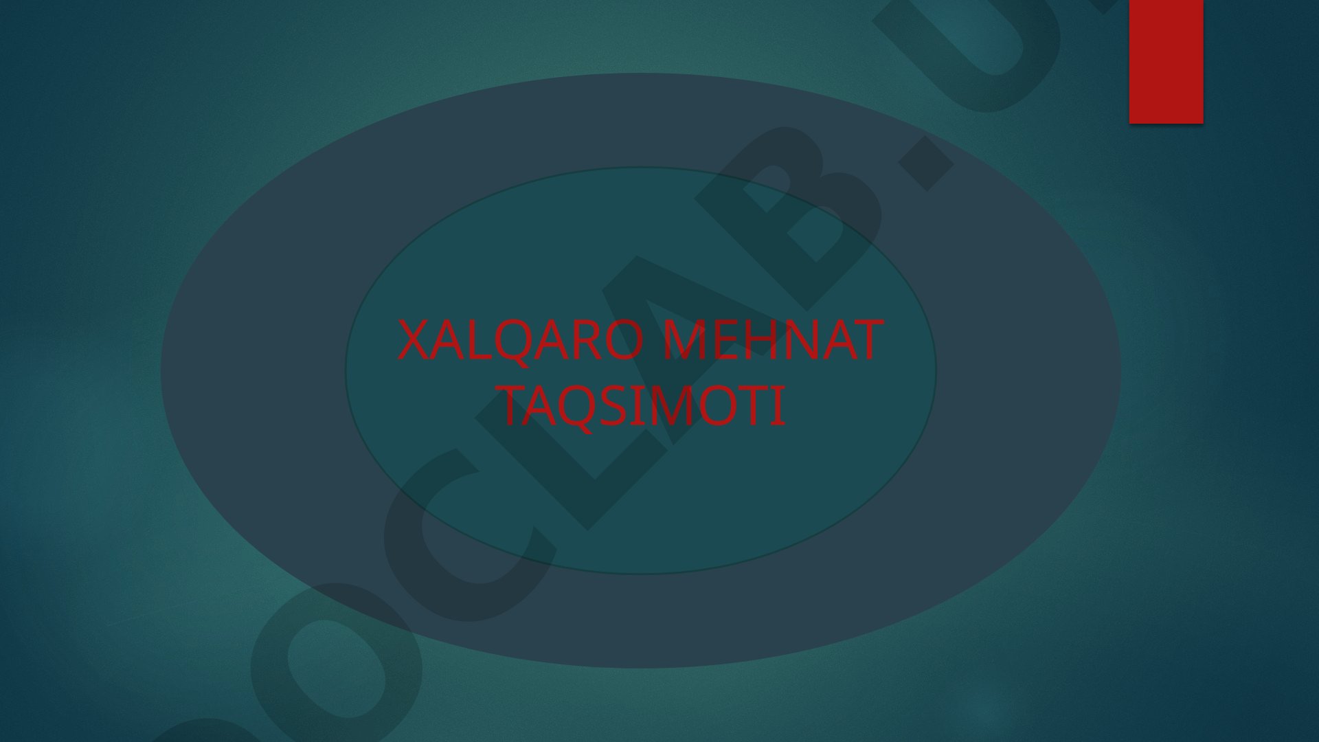 Xalqaro mehnat taqsimoti tushunchasi, afzalliklari va xalqaro migratsiya haqida