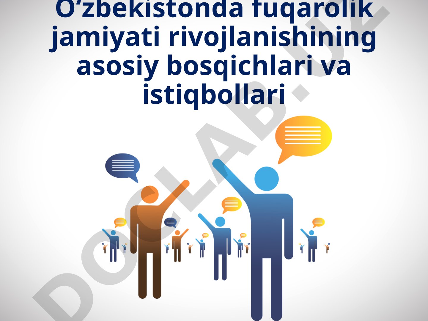 O‘zbekistonda fuqarolik jamiyati rivojlanishining asosiy bosqichlari va istiqbollari
