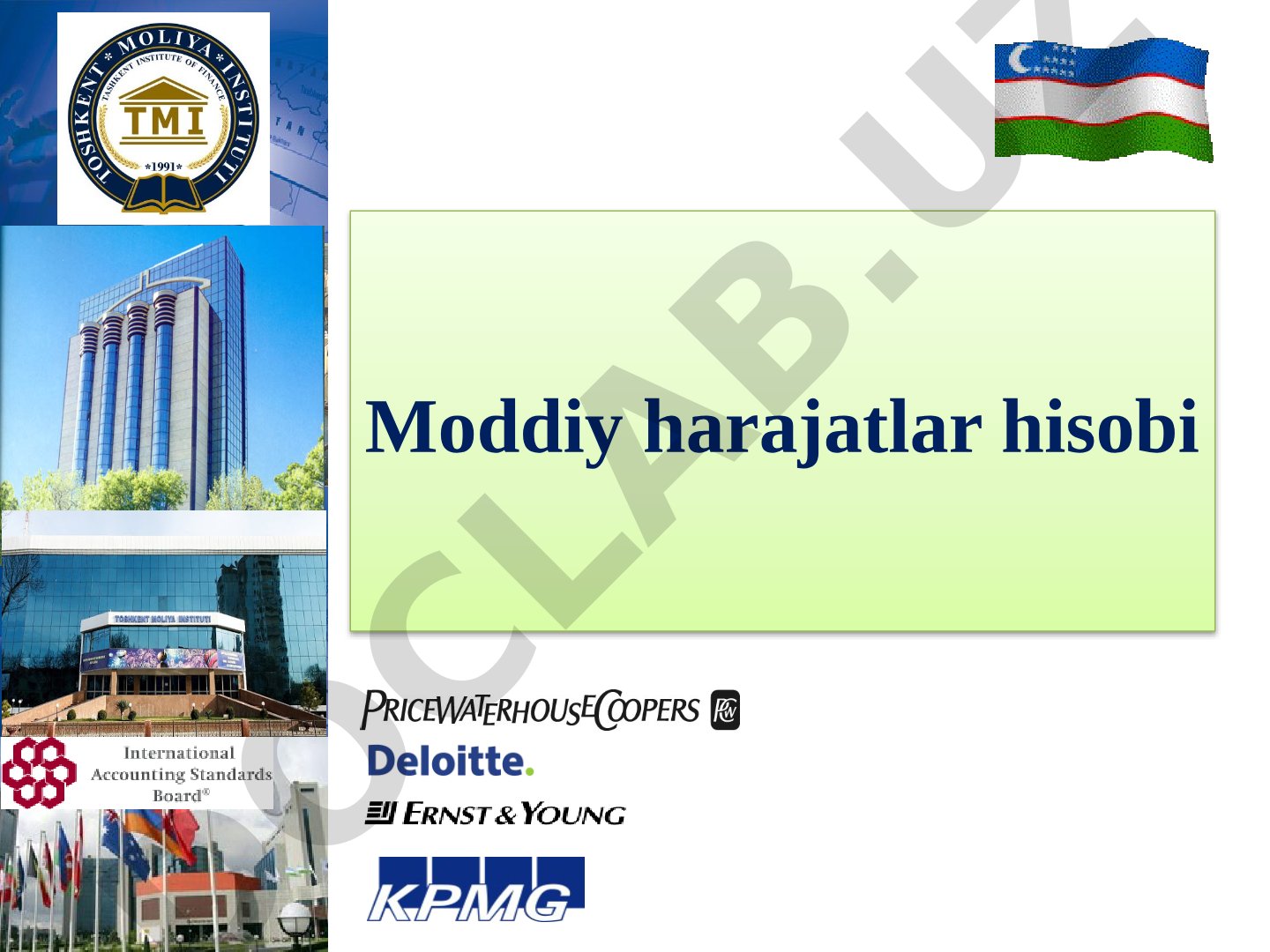 Moddiy harajatlar hisobi 2