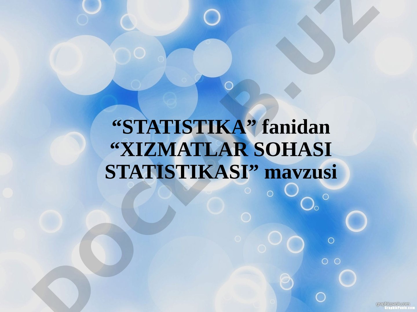 Xizmat ko'rsatish turlari, savdo, transport, sug'urta, turizm statistikasi