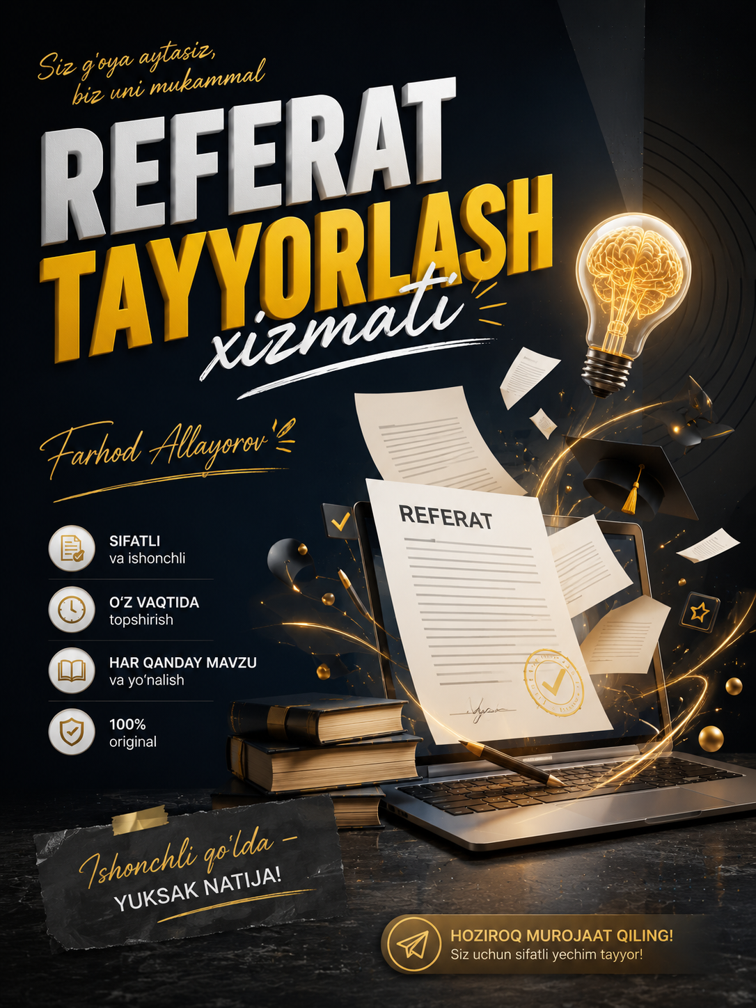 Referat tayyorlayman